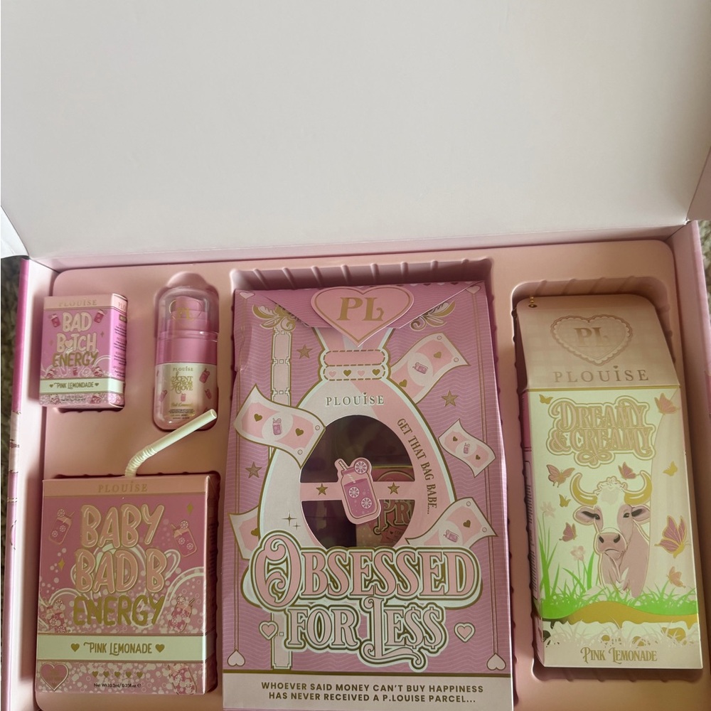 P.Louise Obsessed For Less Pink Makeup Palette Set Raspberry